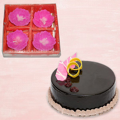 "Cake and Diyas - code C04 - Click here to View more details about this Product